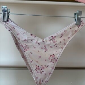 Frankies Bikinis Floral Cheeky Bikini Bottom Size S